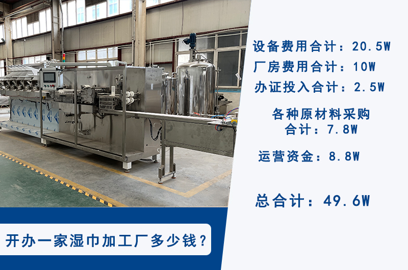 6道半濕巾機(jī)器辦廠