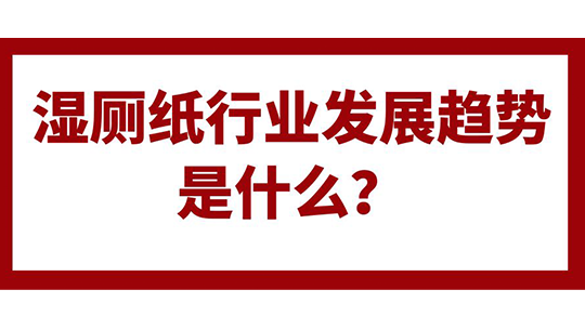 濕廁紙行業(yè)發(fā)展趨勢是什么？
