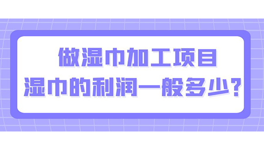 做濕巾加工項(xiàng)目，濕巾的利潤(rùn)一般多少？