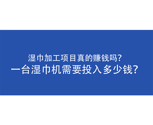濕巾加工項(xiàng)目真的賺錢嗎？一臺(tái)濕巾機(jī)需要投入多少錢？