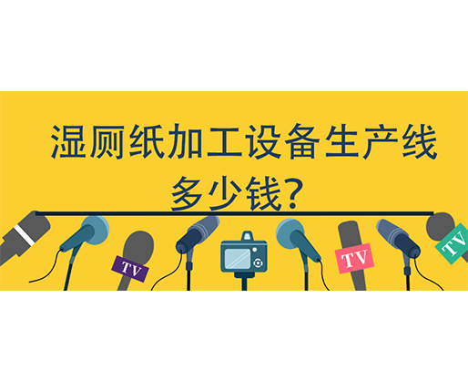 濕廁紙加工設(shè)備生產(chǎn)線多少錢？