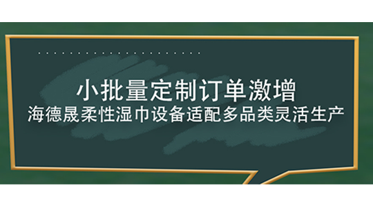  小批量定制訂單激增，海德晟柔性濕巾設(shè)備適配多品類靈活生產(chǎn)